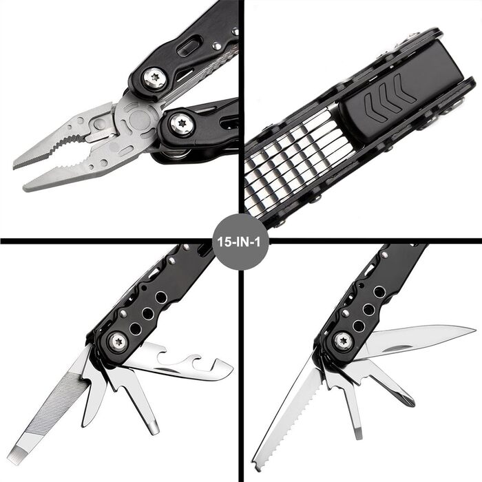 Мультитули з нержавіючої сталі, складні багатофункціональні плоскогубці 24 в 1, багатофункціональні плоскогубці, мультитул, мульти