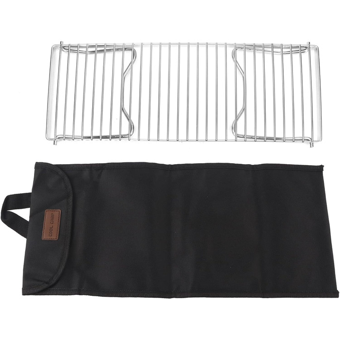 Портативний гриль для багаття, складна решітка для кемпінгового гриля з сумкою для зберігання, гриль для багаття, кемпінговий гриль зі складними ніжками, портативний міні-гриль з нержавіючої сталі для використання на свіжому повітрі