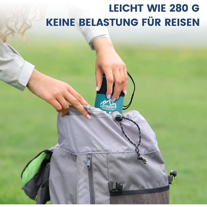 Ультралегкий атласний вкладиш для спального мішка, тонкий вкладиш для спального мішка з двосторонньою блискавкою, дорожній спальний мішок ідеально підходить для хостелів та походів, обов&39язковий аксесуар для походів, синій, 90 x 220 см