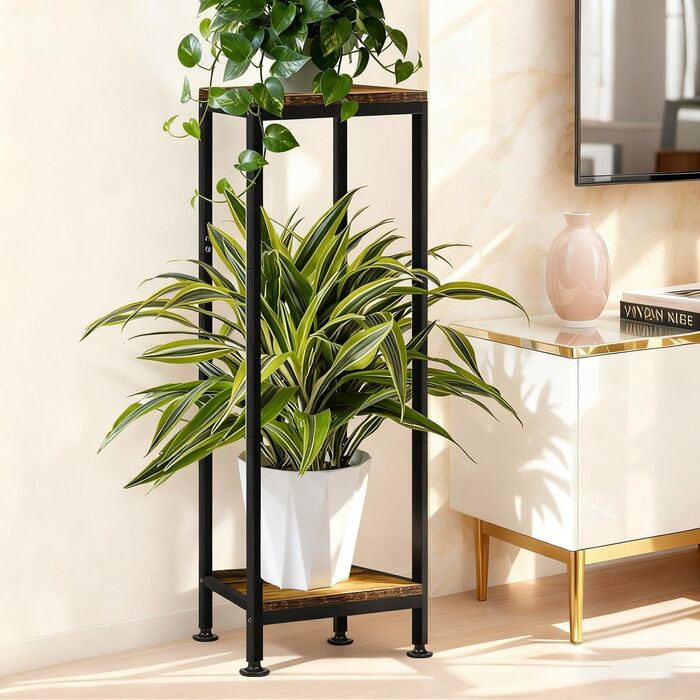 Підставка для квітів, підставка для рослин, надзвичайно велика полиця для рослин 104 см, кутова полиця для рослин, полиця для кімнатних рослин, квіткова драбина, підставка для рослин для вітальні, балкону та офісу, 104 см - 1 упаковка