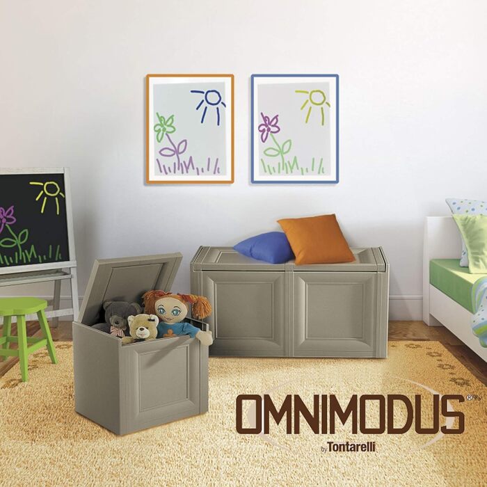 Коробка для зберігання Tontarelli 8086013909 Omnimodus, 125,5 x 40 x 44 см, шоколадно-коричнева