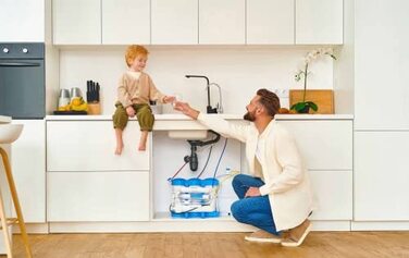 Система зворотного осмосу Pure Aquacalcium, фільтр для води з мінералізацією (додавання кальцію), система фільтрації питної води з підключенням під раковину