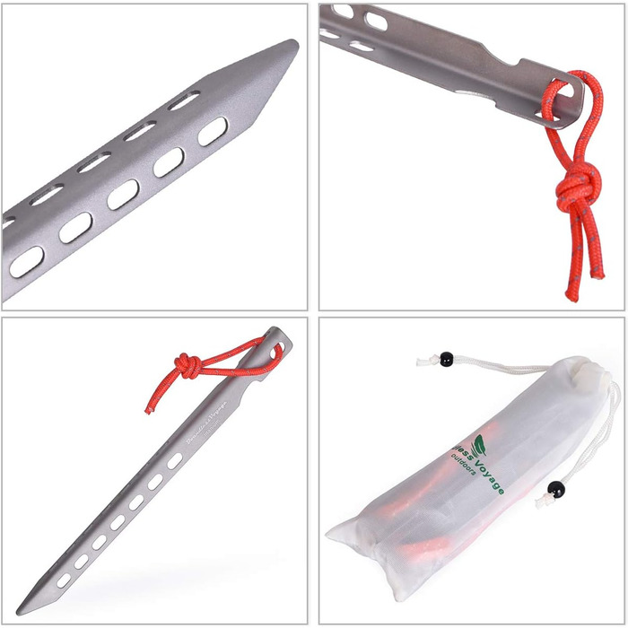 Титанові кілочки Надлегкі цвяхи для намету Кемпінгові наметові кілки Зовнішні портативні кілочки Стовпи для намету Стовпи для наме