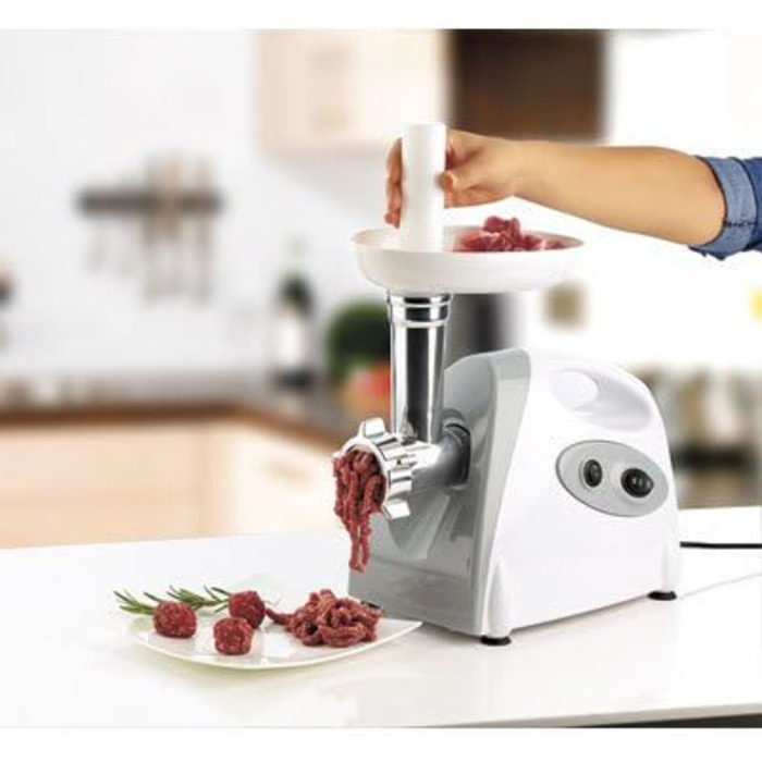 М'ясорубка PEARL Електрична багатофункціональна м'ясорубка з потужністю обертання 800 Вт (м'ясорубка, фаршемішалка, макаронна маши