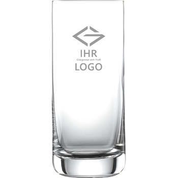 Довгий стакан для напоїв з вашим логотипом у вигляді лазерного гравіювання Скло Schott 0,33 л Миється в посудомийній машині завдяк