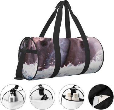Дорожня сумка Подвійні дельфіни у воді, спортивна сумка для чоловіків та жінок, сумка-мішок, спортивна дорожня сумка