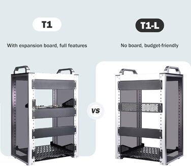 Дюймова серверна стійка, міні-стійка глибиною 200 мм з полицею та заглушкою, для NAS, AV та мережевого обладнання (сріблястий), 1, 8U 10-