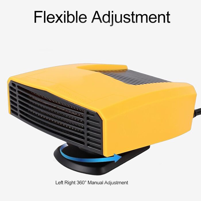 Універсальний портативний обігрівач на батарейках потужністю 200 Вт з 2 режимами температури та обертанням на 360, для BL1815, BL1820, BL1530, BL1840, BL1850, BL1860, акумуляторний обігрівач