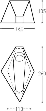 Намет Bach PioPio Solo 1-Personenzell, зелена вербова гілка