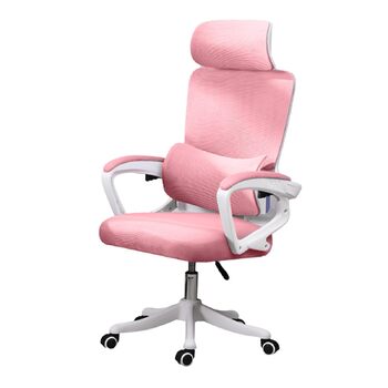 Ігрове крісло KIMISS з поперековою опорою, ергономічне крісло, багатофункціональне підйомне крісло для дому, навчання, офісу, комп&39ютерних ігор (РОЖЕВЕ)