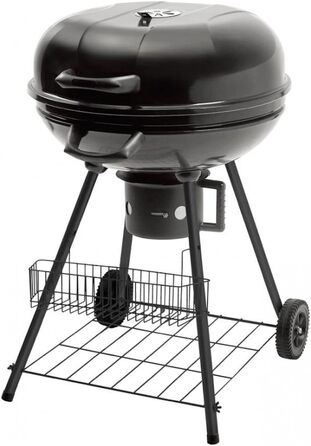 Вугільний гриль чайник-гриль з нержавіючої сталі ВхШхГ 92x57x54 см поверхня гриля Ø 54 см з кошиком для зберігання і термометром в