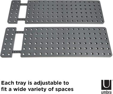 Органайзер для шухляд Umbra Peggy Кухня, кухонна шафа Система організації для зберігання каструль, кришок, контейнерів та іншого,