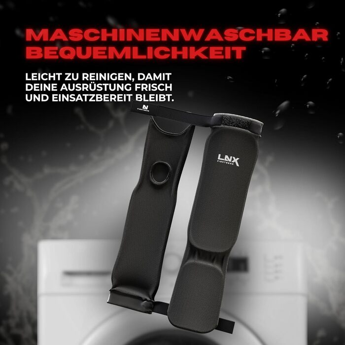 Щитки для гомілок LNX &39Performance Pro&39 для бойових мистецтв Муай Тай, ММА, розмір M (середній)