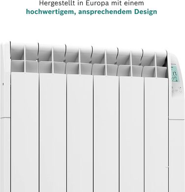 Радіатор Bosch Heat Radiator 5500 потужністю 1200 Вт - Масляний радіатор - Електричний обігрівач з цифровим дисплеєм та програмованим керуванням (вкл. тижневу програму)