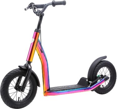 Дитячий педальний самокат від 7 років City Kick Scooter Повітряні шини регульовані по висоті 12-дюймовий хром нового покоління