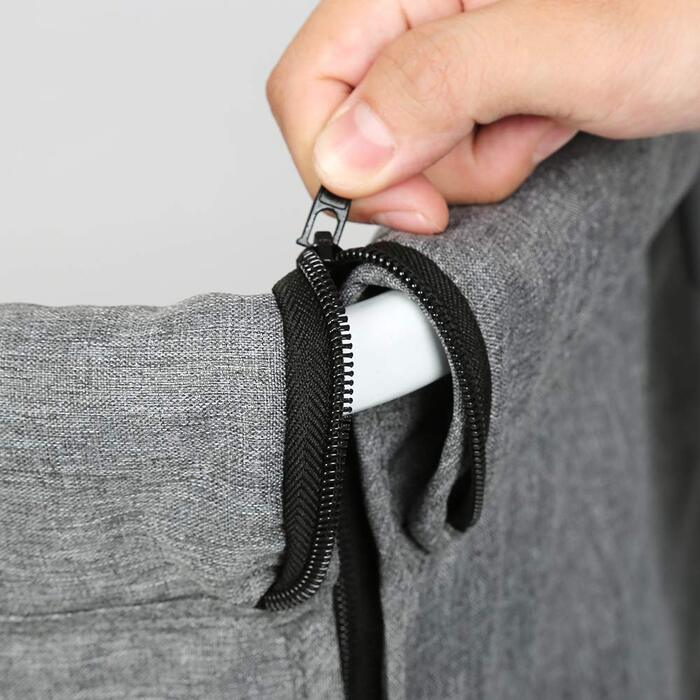 Портативне дитяче ліжечко 3-в-1 з дихаючою тканиною, регульованою колискою та кошиком для зберігання, 92 x 58 x 70-90 см - кремово-біле