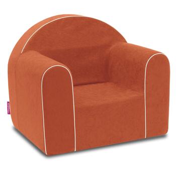 Дитяче крісло від 1 року - Дитяче крісло - Міцне, зручне, виготовлене з пінопласту - зі знімним чохлом, який можна прати - Ідея подарунка, подарунок на 1-й день народження для дівчаток та хлопчиків - Помаранчеве
