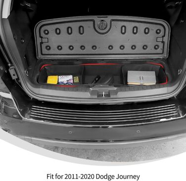 Органайзер для багажника Linskip, що складається, для Dodge Journey 20112020, з тканини Оксфорд, з 2 знімними перегородками