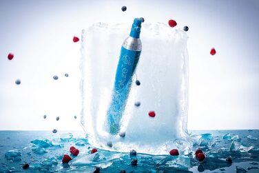 Преміальний 60-літровий циліндр CO2 для SodaStream (крім QC), Aarke тощо Нові та вперше заповнені в Німеччині Природна вугільна кислота на 60 літрів 10 років TV 425 г