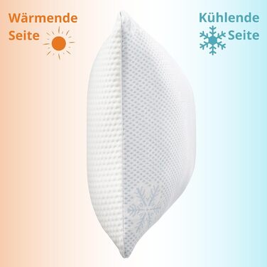 Подушка sleepling Premium з піни з ефектом пам&39яті 40x80 см, регульована по висоті, ергономічна подушка, прохолодна та тепла сторони, зроблено в ЄС 40 x 80 см 1