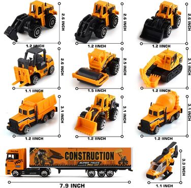 В 1 будівельні транспортні засоби іграшки, будівельні транспортні засоби автомобілі та будівельники екскаватор транспортні засоби будівельний майданчик вантажівка іграшкові автомобілі вантажівка ігровий набір навантажувач подарунки для дітей у віці від 3 