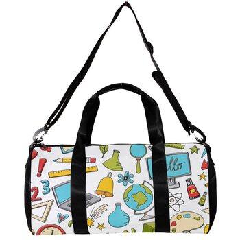 Спортивна сумка, дорожня сумка, сумка для шопінгу для жінок та чоловіків, з дизайном для початку навчального року, сумка-шопер з плечовим ременем