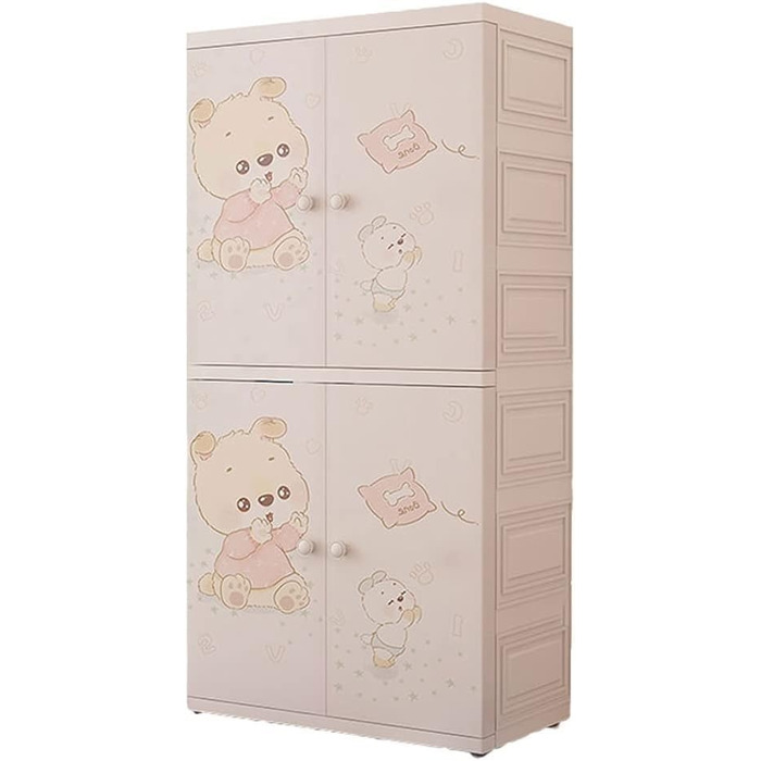 Кошики для зберігання CONGRUI дводверна шафа для зберігання для дому, вітальні, дитячої кімнати, з однією шухлядою, пластикова, ди