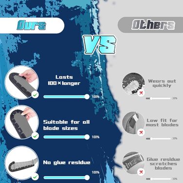 Захист для ключки BOOSTEADY з 25 ремінцями, зносостійкий захист для хокейного леза для тренувань поза льодом, вуличного хокею, універсального тренування з хокею на льоду для дітей, досвідчених гравців та людей похилого віку
