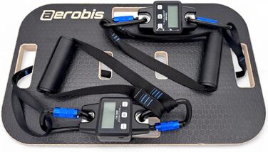 Базова дошка aerobis Дерев&39яна тренувальна платформа для силових тренувань Нековзка фітнес-дошка з гумовими ніжками Сумісність з еспандерами Power Band та Powrlink 570x350 мм Міцна та стійка