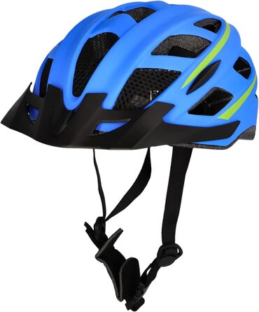 Велосипедний шолом FISCHER Unisex - дорослий шолом Urban Lano S/M, 52-59 см, синьо-жовтий