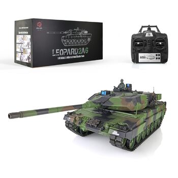Радіокерований танк Leopard 2A6 RC 1/16, 2.4 GHz, з функцією стрільби (6 мм)
