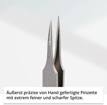 Пінцет для осколків, врослого волосся та чорних крапок гострий пінцет з нержавіючої сталі