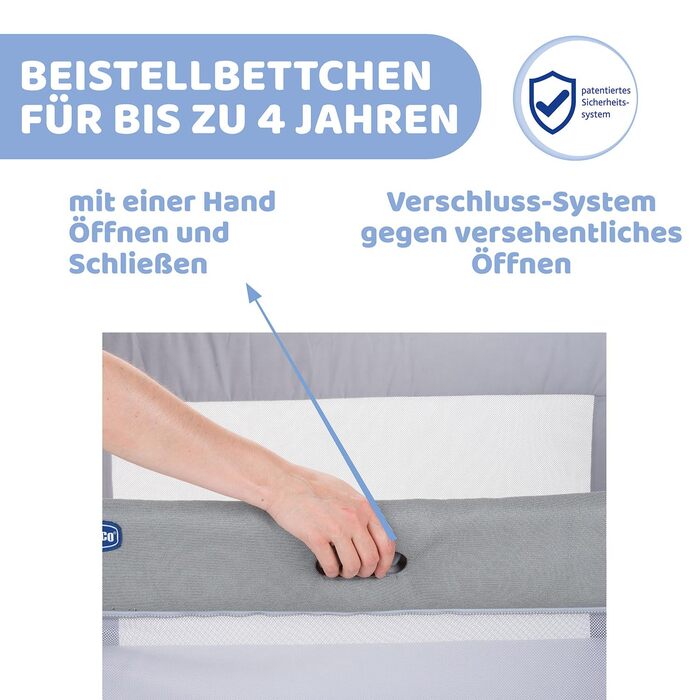 Дитяче ліжечко 3-в-1 для новонароджених, приліжкове ліжечко, яке трансформується в ліжко Монтессорі, до 4 років (22 кг), регульована висота, хороша циркуляція повітря, 4 колеса, включаючи матрац, світло-сірий колір, 2Me Forever