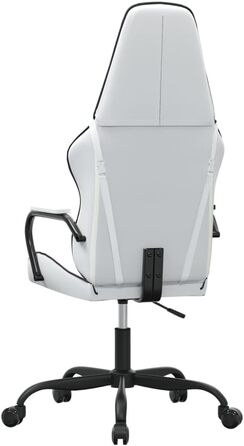 Ігрове крісло INLIFE Біло-чорне зі штучної шкіри, Меблі, Крісла, Ігрові крісла, Чорне, 13,3 кг, 3143796