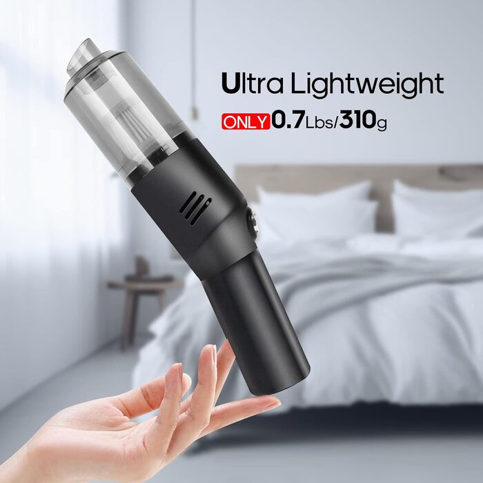 Перезаряджається ручний пилосос, USB Перезаряджається портативний легкий міні-пилосос автомобільний пилосос бездротовий, вологий і