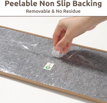 Килимки для сходів PADOOR для внутрішніх дерев&39яних сходів, що миються, багаторазові, самоклеючі, для дітей та собак, 20,3 x 76,2 см, коричневі, 15 шт.