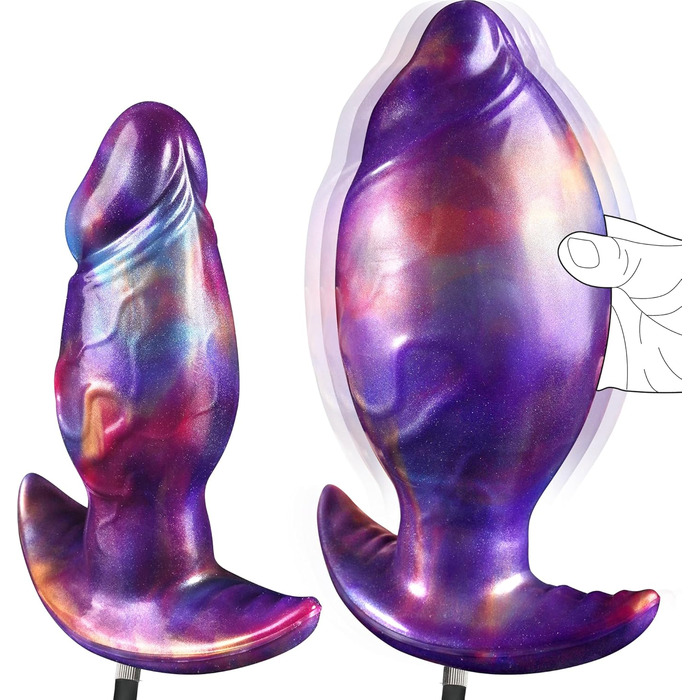 Фалоімітатор Leyuto, надувний, реалістичний «монстр», з T-подібною основою