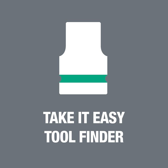 Набір біт Wera 05003997001 C 3, TORX HF Zyklop Bitnuss-Satz, Torx, з фіксатором, привід 1/2, 6 предметів