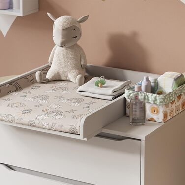 Насадка для пеленального столика Vicco Wicko, біла, 60 x 76 см (60 см без роздільника)