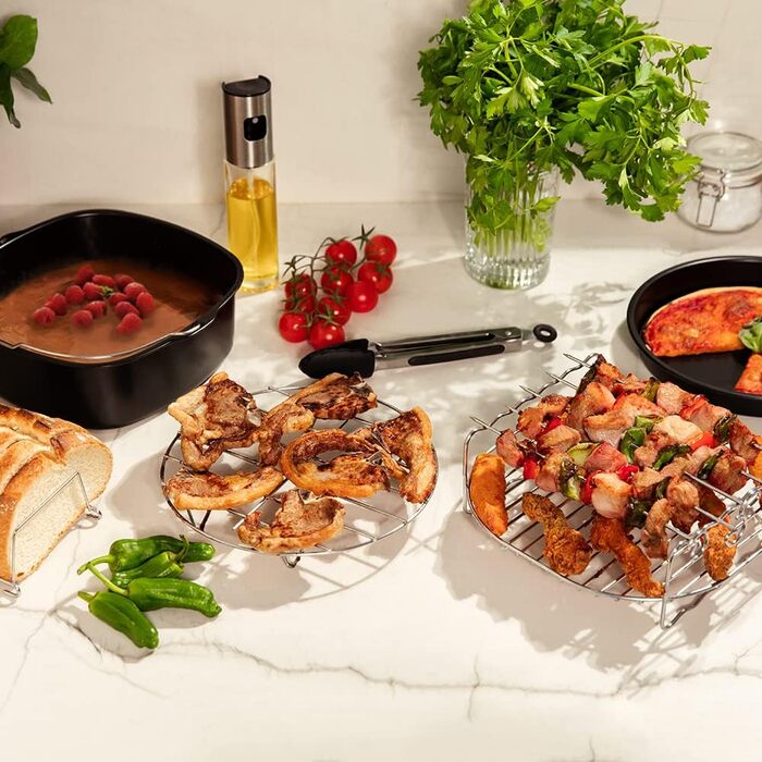 Набір аксесуарів Cecotec для фритюрниці від 5 до 6.5 літрів Cecofry Pack Аксесуари, 8 аксесуарів, антипригарне покриття, можна мити в посудомийній машині, без бісфенолу А