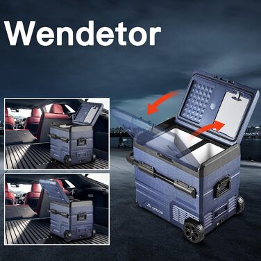 Л компресорна холодильна камера, автомобільна холодильна камера з WIFI APP управлінням USB підключенням, 12/24 В і 100-240 В кемпі