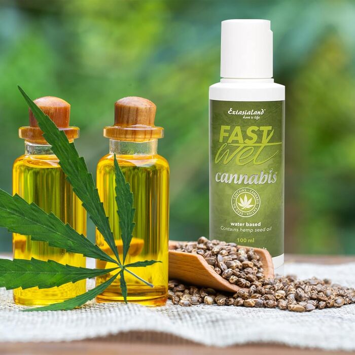Лубрикант на водній основі Конопляний Sensitive Fastwet, 100 мл