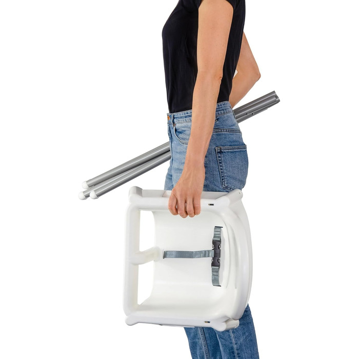 Дитячий стілець Ikea ANTILOP з ременем безпеки, білий 1