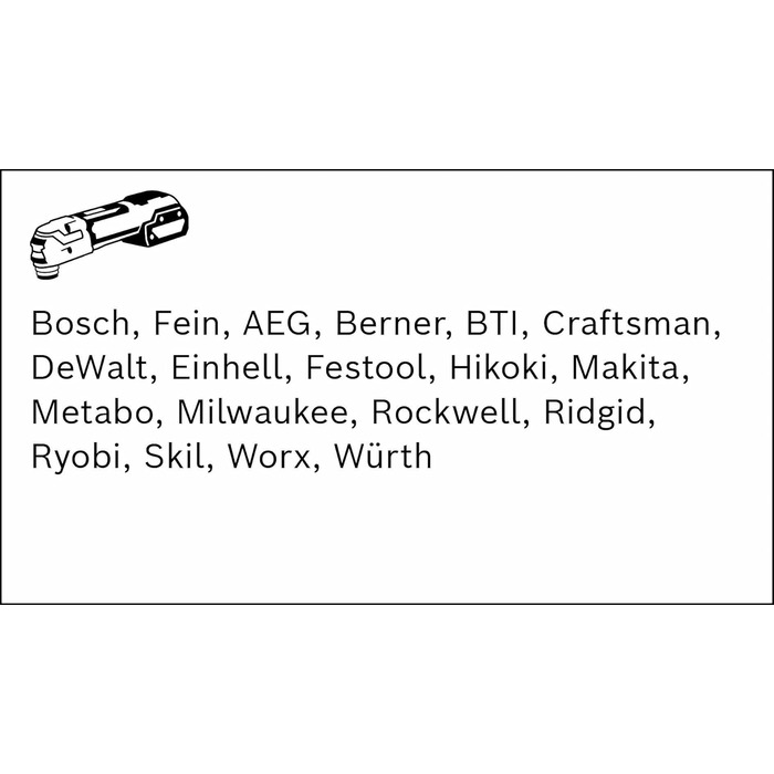 Набір багатофункціональних інструментів Bosch Professional Starlock з 5 предметів (для дерева, металу, мультиматеріалів та абразив