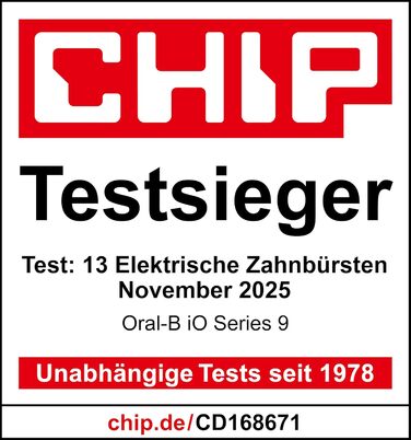 Електрична зубна щітка, з 1 насадкою 7 режимів догляду за зубами, переможець тесту CHIP (11/25), розроблена Braun, білий колір Білий алебастр, 9