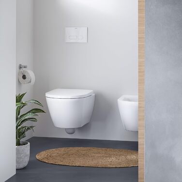 Набір для унітазу Duravit D-Neo, підвісний унітаз, сидіння з м'яким механізмом закриття, унітаз з відкритим обідком, знімна кришка унітазу, білий Білий Білий 37x54x40 см