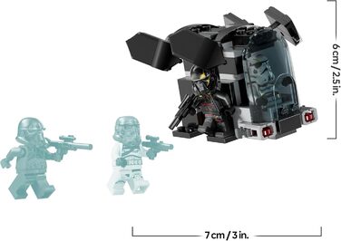 Бойовий набір Смертельний штурмовик та нічний штурмовик LEGO Star Wars 75412 конструктор із десантним кораблем та 4 мініфігурками з бластерами подарунок колекціонера для хлопчиків віком від 6 років та шанувальників Асоки.