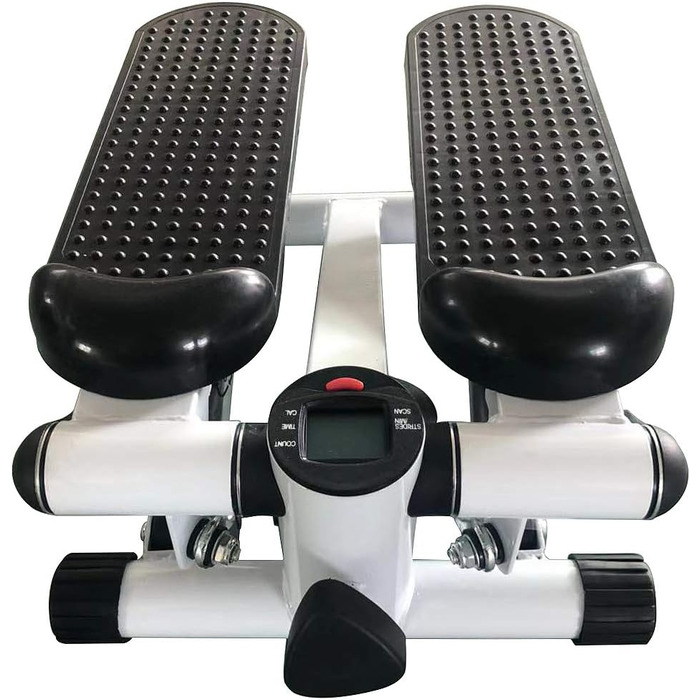 Степер-гойдалка, степер вгору-вниз, степер-гойдалка вгору-вниз з силовими канатами, цілісне тренування, тренажер 2-в-1 до 100 кг, міні-степер для домашнього використання, чорний