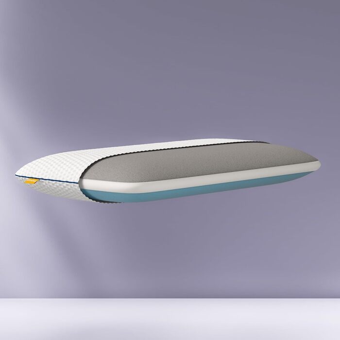 Підтримуюча подушка Emma Premium 70x40 Ергономічна подушка для шиї з технологією Thermosync Охолоджувальна подушка з піни з пам&39яттю форми, регульована висота для сну на боці, спині та животі Чохол, який можна прати, Premium 70x40 см