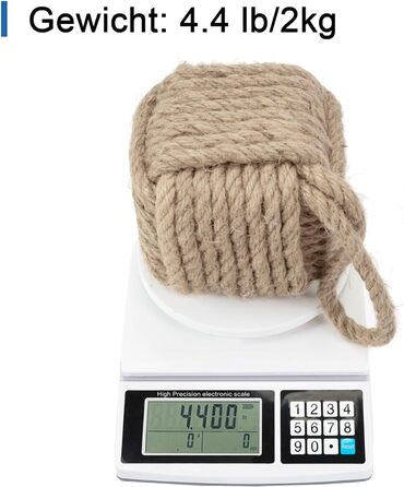 Декоративний морський обмежувач дверей ручної роботи з ручкою, джутовий обтяжений внутрішній обмежувач дверей матроський вузол для